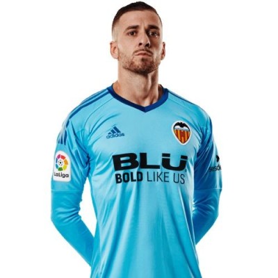 Футбольная форма вратаря детская Валенсия Домашняя 2018/2019 короткий рукав XL (рост 152 см)
