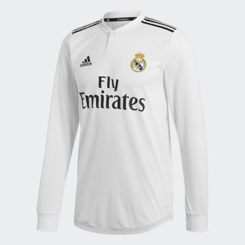 Футбольная футболка Реал Мадрид Домашняя 2018/2019 Длинный рукав 5XL(60)