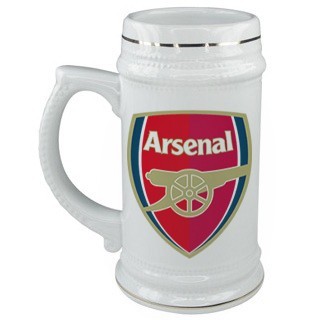 Пивная керамическая кружка с логотипом Арсенал