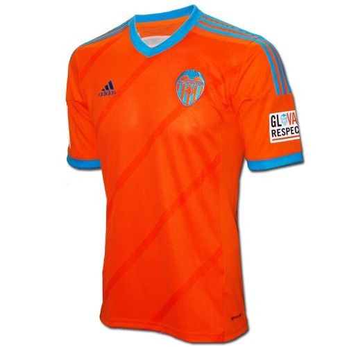 Футбольная футболка детская Валенсия Гостевая 2014/2015 короткий рукав XL (рост 152 см)