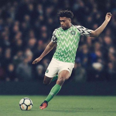 Детская футболка сборной Нигерии по футболу ЧМ-2018 Домашняя Рост 110 см