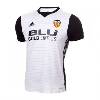 Футбольная футболка детская Валенсия Домашняя 2017/2018 короткий рукав XL (рост 152 см)